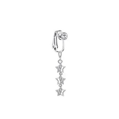 Fake piercing za popek z zvezdicami